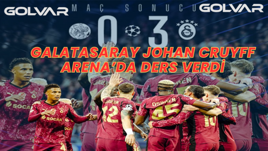 GALATASARAY JOHAN CRUYFF ARENA’DA DERS VERDİ